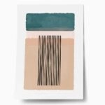 Πόστερ TURQUOISE AND PINK ABSTRACT