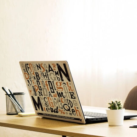 Αυτοκόλλητο Laptop TYPOGRAPHY - Laptops Sticky 1