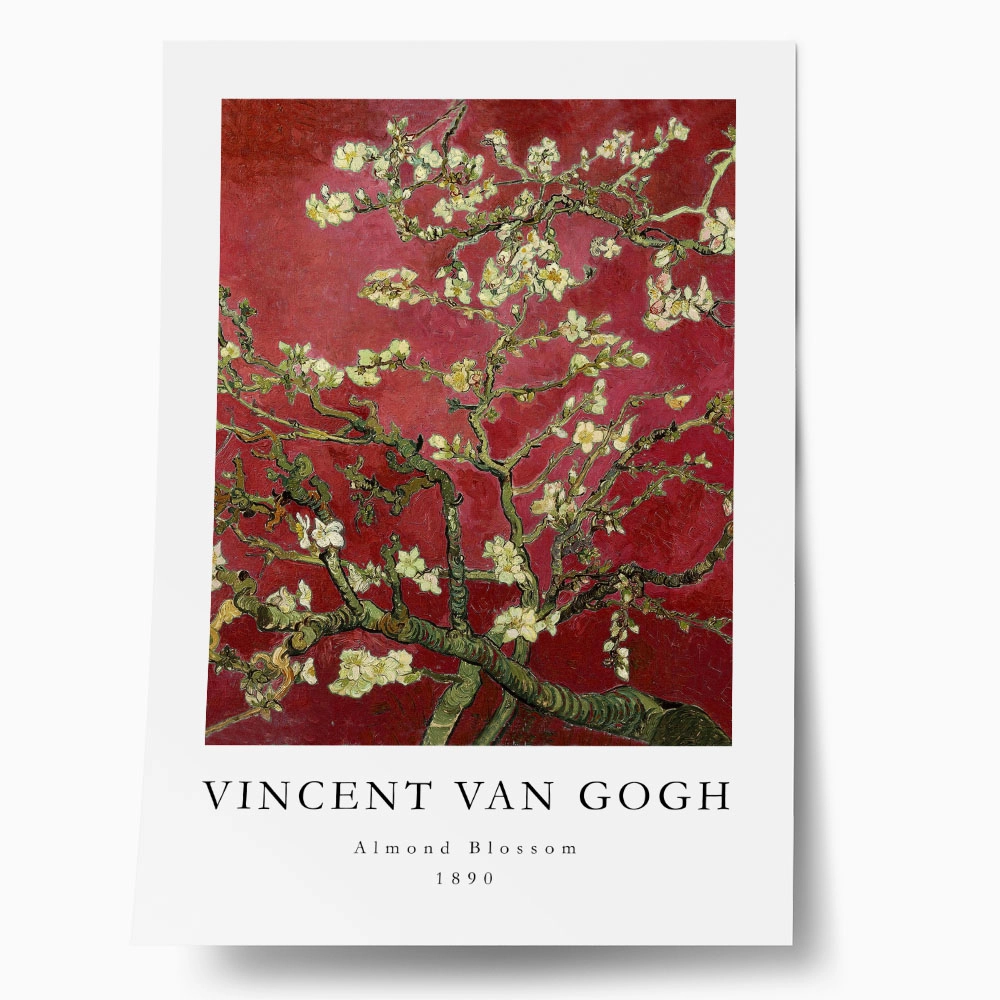 Πόστερ VAN GOGH - ALMOND BLOSSOM RED