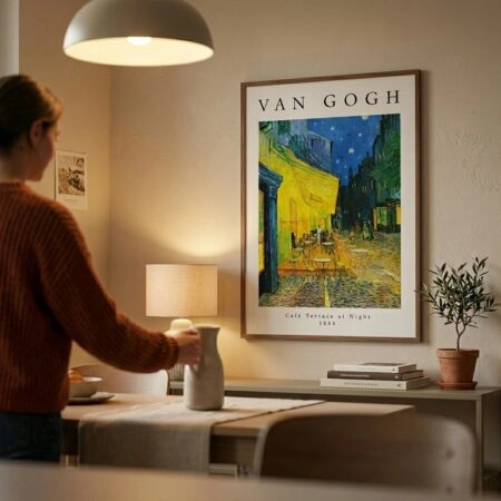 Πόστερ VAN GOGH - CAFE TERRACE - Διασημοι Ζωγραφοι Sticky 2