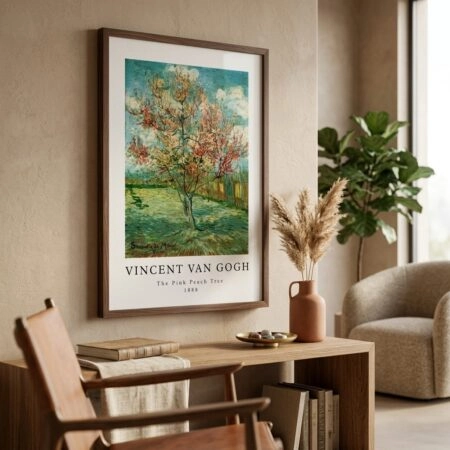 Πόστερ VAN GOGH - THE PINK PEACH TREE - Διασημοι Ζωγραφοι Sticky 3