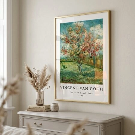 Πόστερ VAN GOGH - THE PINK PEACH TREE - Διασημοι Ζωγραφοι Sticky 2