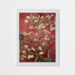 Aυτοκόλλητο ηλεκτρολογικού πίνακα VAN GOGH - ALMOND BLOSSOM RED
