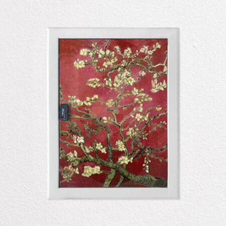 Aυτοκόλλητο ηλεκτρολογικού πίνακα VAN GOGH - ALMOND BLOSSOM RED - Αυτοκολλητα για ηλεκτρολογικούς πίνακες