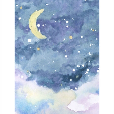 Πόστερ WATERCOLOR NIGHT SKY - Παιδικά Sticky 2