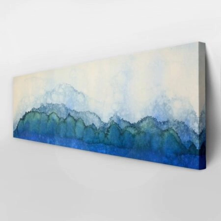 Πίνακας Πανοραμικός WATERCOLOR ABSTRACT LANDSCAPE - Κυματα Sticky 8
