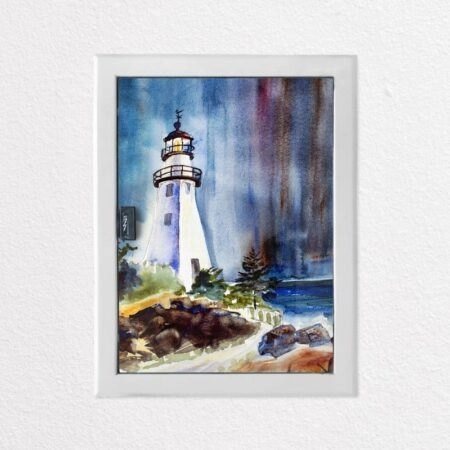 Aυτοκόλλητο ηλεκτρολογικο WATERCOLOUR LIGHTHOUSE - Αυτοκολλητα για ηλεκτρολογικούς πίνακες