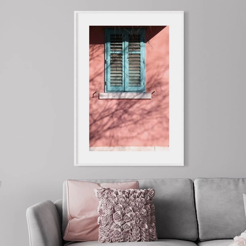 Πόστερ WINDOW ON PINK WALL