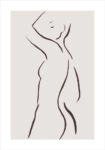 Πόστερ WOMAN LINES MINIMALISM
