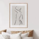 Πόστερ WOMAN LINES MINIMALISM