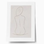 Πόστερ WOMAN LINE DRAWING