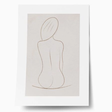 Πόστερ WOMAN LINE DRAWING - Lineart Sticky 1