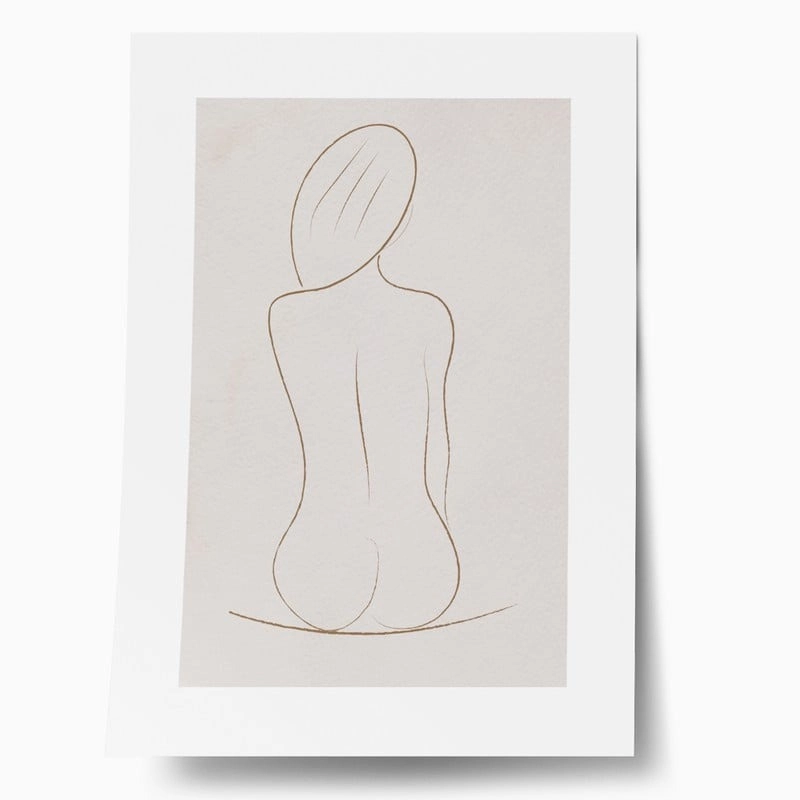 Πόστερ WOMAN LINE DRAWING