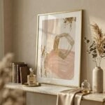 Πόστερ ACRYLIC PAINT GOLD AND PINK