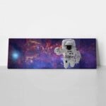 OUTLET Πίνακας Πανοραμικός ASTRONAUT IN SPACE 140cm x 40 cm
