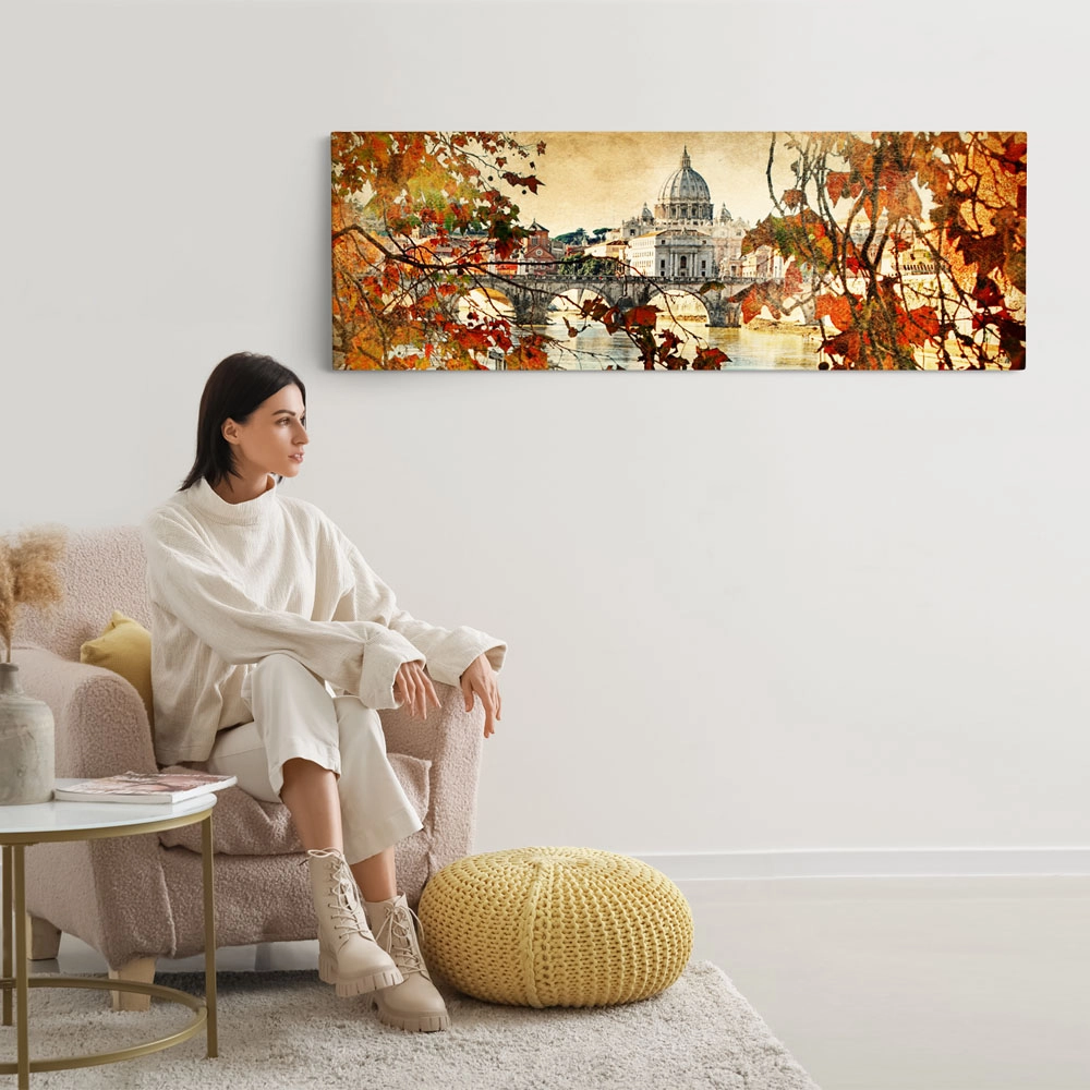 Πίνακας Πανοραμικός AUTUMN ROME 1