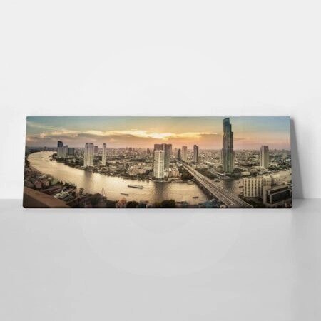Πίνακας Πανοραμικός BANGKOK RIVER - Πολεις και Αρχιτεκτονικη Sticky 1