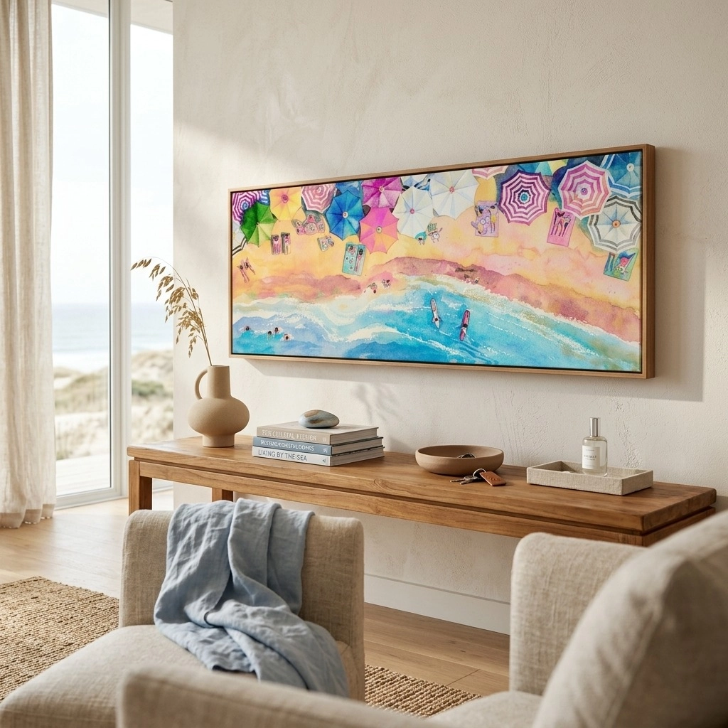 Πίνακας Πανοραμικός BEACH PAINTING