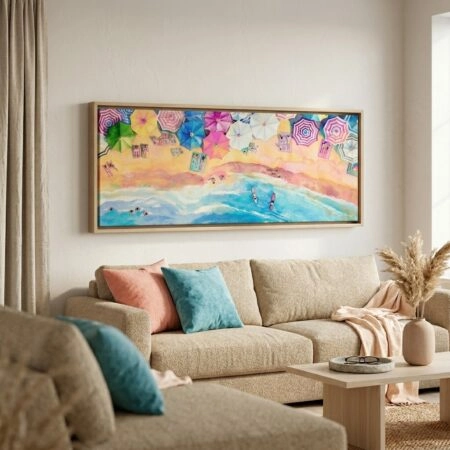 Πίνακας Πανοραμικός BEACH PAINTING - Παραλιες Sticky 2