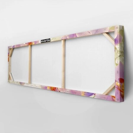 Πίνακας Πανοραμικός σε καμβά FLOWERING ORCHIDS AND CHERRIES - Ορχιδεες Sticky 4