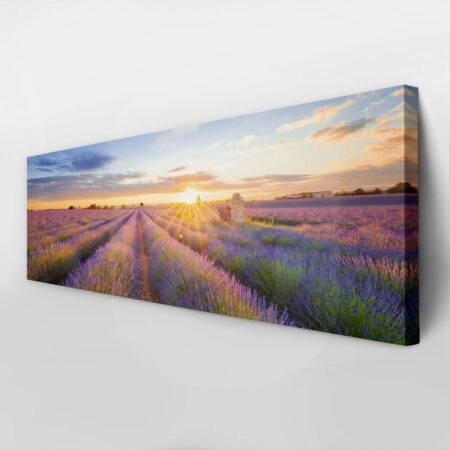 Πίνακας Πανοραμικός σε καμβά LAVENDER FIELD IN VALENSOLE - Λεβαντα Sticky 3