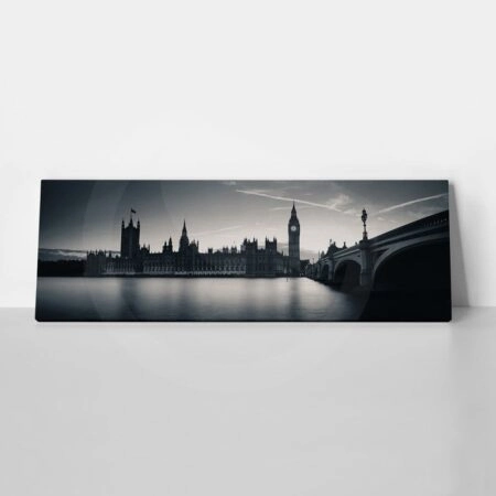 OUTLET Πίνακας σε καμβά Πανοραμικός LONDON BRIDGE 90cm x 30cm - OUTLET