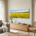 Πίνακας Πανοραμικός σε καμβά RAPESEED FLOWERS IN SPRINGTIME