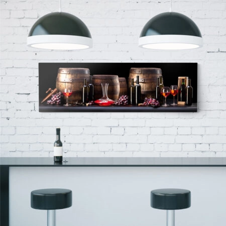 Πίνακας Πανοραμικός RED WINE - Food and Drink