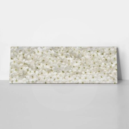 Πίνακας Πανοραμικός σε καμβά WHITE CHERRY FLOWERS - Ανθη Δεντρων Sticky 1