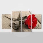 Τετράπτυχος RED ROSE