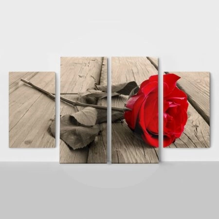 Τετράπτυχος RED ROSE - Τριανταφυλλα Sticky 1