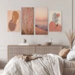 Τετράπτυχος Πινακας σε καμβά DREAMY PINK