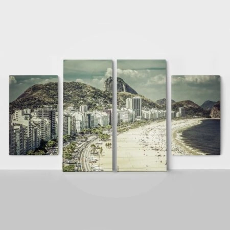 Τετράπτυχος RIO DE JANEIRO BEACH - Παραθαλασσιες πολεις και χωρια Sticky 1
