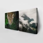 Τετράπτυχο σετ τετράγωνοι πίνακες TROPICAL JUNGLE VIBES