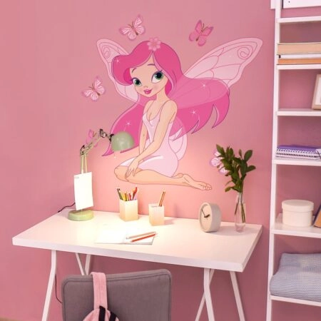 Αυτοκόλλητο τοίχου BUTTERFLY FAIRY - Βρεφικα & Παιδικά