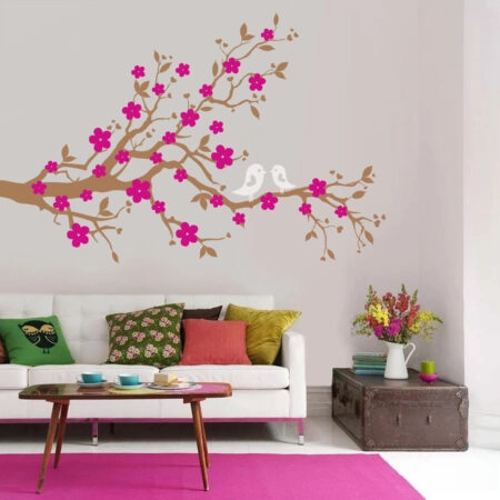 Αυτοκόλλητο τοίχου CHERRY FLOWERS - Floral - Λουλουδια
