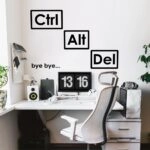 Αυτοκόλλητο τοίχου CTRL ALT DEL