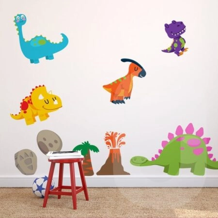 Αυτοκόλλητο τοίχου CUTE DINOSAURS3 - Βρεφικα & Παιδικά