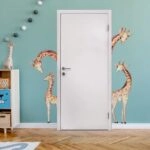 Αυτοκόλλητο τοίχου GIRAFFE DOOR
