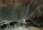 Πινακας σε καμβά GUSTAVE COURBET - MARINE THE WATERSPOUT
