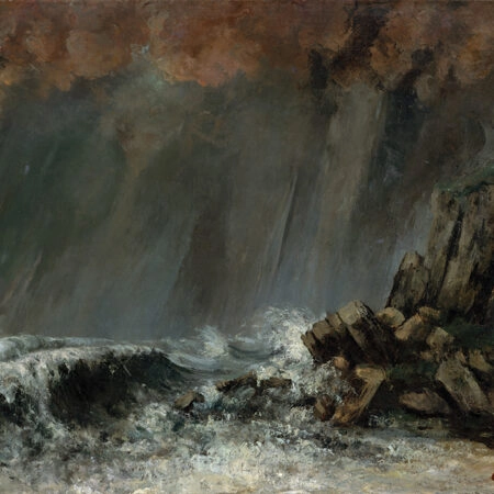 Πινακας σε καμβά GUSTAVE COURBET - MARINE THE WATERSPOUT - Gustave Courbet Sticky 6