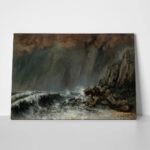 Πινακας σε καμβά GUSTAVE COURBET - MARINE THE WATERSPOUT