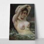 Πινακας σε καμβά GUSTAVE COURBET - THE WOMAN IN THE WAVES