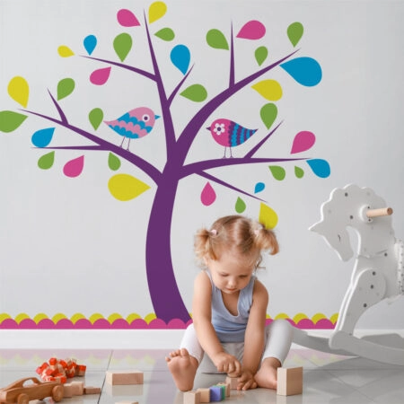 Αυτοκόλλητο τοίχου KIDS TREE5 - Βρεφικα & Παιδικά Sticky 5