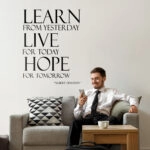 Αυτοκόλλητο τοίχου LEARN LIVE HOPE