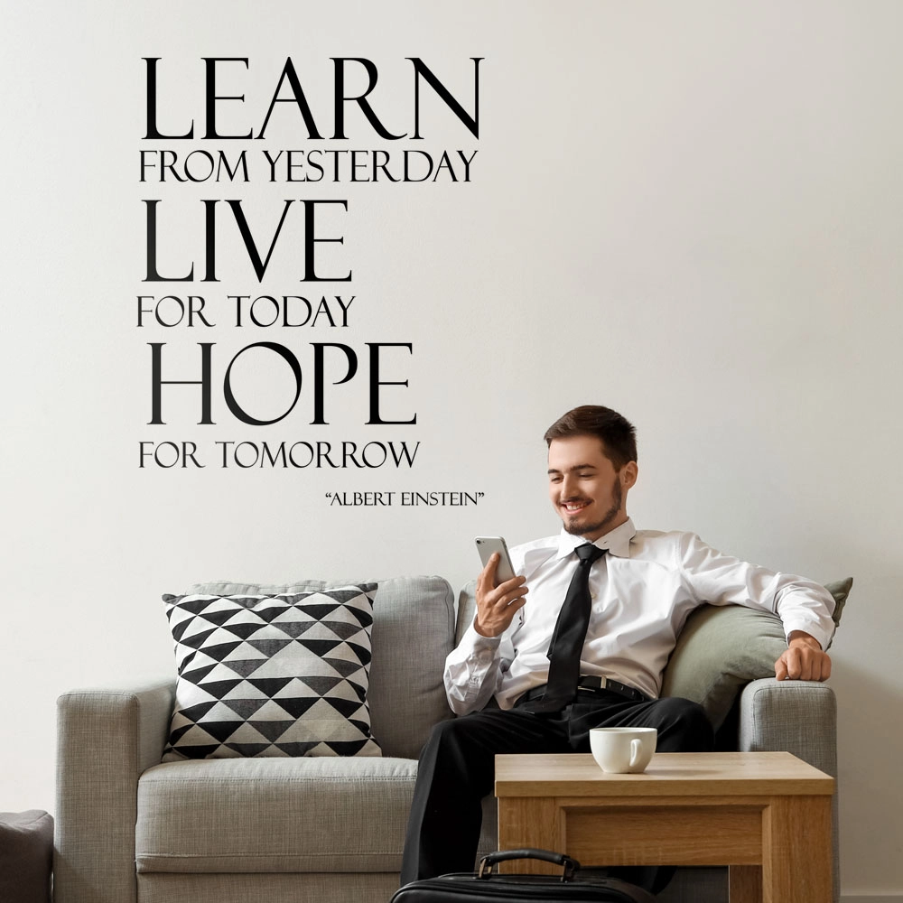 Αυτοκόλλητο τοίχου LEARN LIVE HOPE