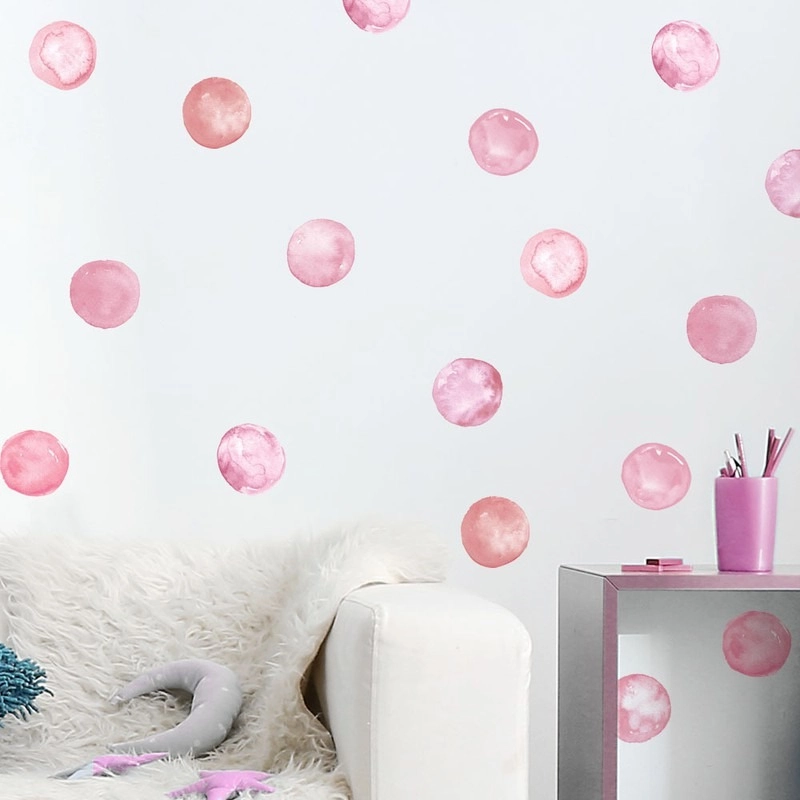 Αυτοκόλλητο τοίχου A LOT OF WATERCOLOR CIRCLES