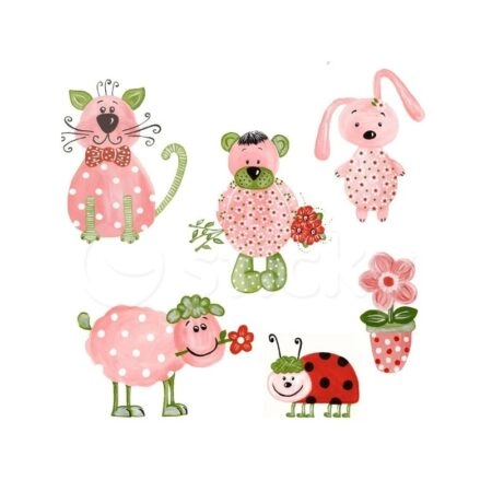 Αυτοκόλλητο τοίχου SPRING ANIMALS - Βρεφικα & Παιδικά Sticky 1
