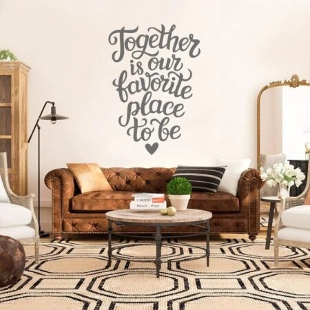 Aυτοκόλλητο τοίχου TOGETHER IS OUR FAVORITE PLACE - Φράσεις και Γράμματα
