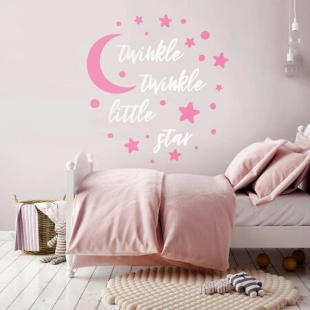Αυτοκόλλητο τοίχου TWINKLE TWINKLE LITTLE STAR - Βρεφικα & Παιδικά